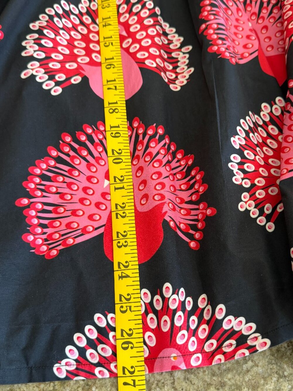 Frances Valentine- Zonda Peacock Printed Cotton Scoop-Neck Puff-Sleeve Top - Picture 9 of 9